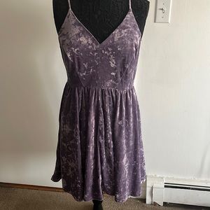 Purple Velvet Dress